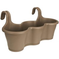 Balkonkasten Easy Trio, taupe, ca. 54 cm