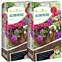 Blumenerde torfreduziert, 2 x 40 Liter